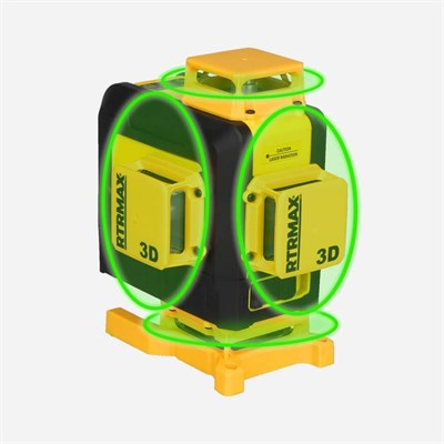 RTRMAX RTM059 Lazer Metre Profesyonel Lazer Şakül Distomat 4x360 Derece Yeşil