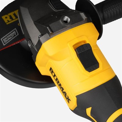 RTRMAX RTS5050 Şarjlı Avuç Taşlama Makinesi Kömürsüz Çift Akülü S-Lion 4Ah