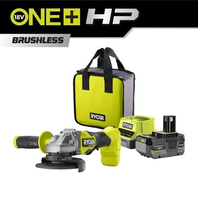 RYOBI RAG18X-1C40S Akülü Avuç Taşlama Makinesi One+ Kömürsüz 18V Li-Ion 4 Ah