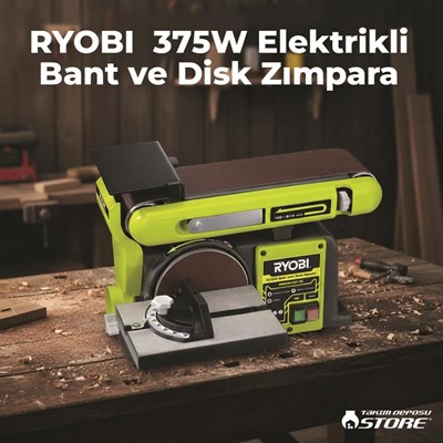 RYOBI RBDS4601G 375W Elektrikli Bant ve Disk Zımpara