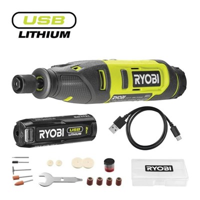 RYOBI RRT4-120GA15 Akülü Gravür Seti 15 Parça