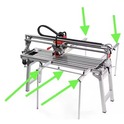Shijing Tools 9063-1600 Tezgah Tip Elektrikli Mermer Seramik Ve Fayans Kesme Makinesi - Sulu Kesim