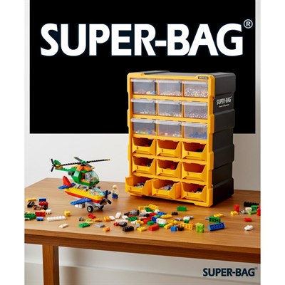 Süper Bag ASR-6011 Monoblok Avadanlıklı Çekmece Seti Organizer 18Li
