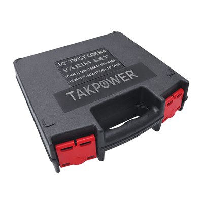 TAKPOWER 1/2 Twist Lokma Seti Hasarlı Cıvata ve Somun Sökme 9 Parça