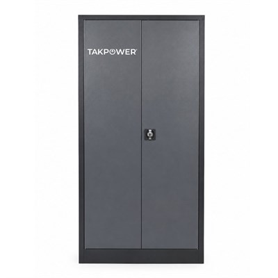TAKPOWER 2 Kapaklı Metal Dolap - 198 Lik Dosya Dolabı Antrasit Gri