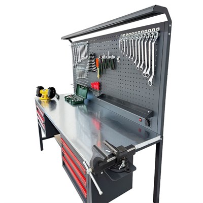 TAKPOWER 2 Metre Dolu Takım Tezgahı 6 Çekmeceli Eko