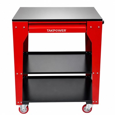 TAKPOWER 3 Gözlü 1 Çekmeceli Parça Taşıma Arabası Ağır Tip Kırmızı
