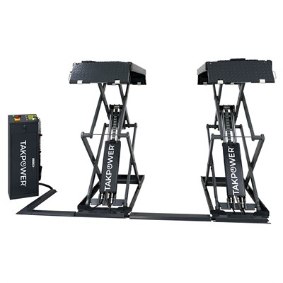 TAKPOWER 3.5 Ton Makaslı Hidrolik Araç Kaldırma Lifti 2 Metre