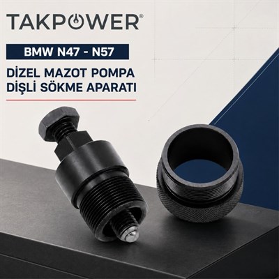 TAKPOWER BMW N47 - N57 Dizel Mazot Pompası Dişli Sökme Aparatı