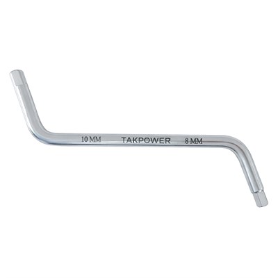 TAKPOWER İki Ağız Z Tipi Tapa Anahtarı 8 x 10 mm