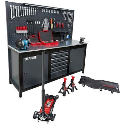 TAKPOWER Oto Servis Ve Hobi Garaj Seti Premium