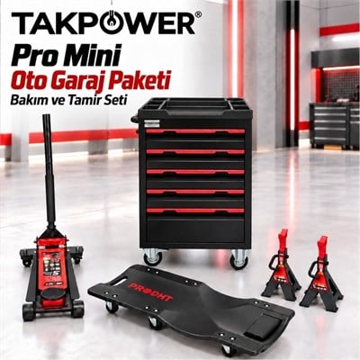 TAKPOWER Pro Mini Oto Garaj Paketi Bakım Ve Tamir Seti