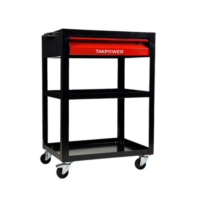TAKPOWER TAR4408 3 Gözlü 1 Çekmeceli Parça Taşıma Arabası