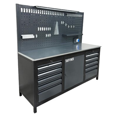 TAKPOWER TTR4410 2 Metre Takım Tezgahı 10 Çekmeceli 1 Dolaplı