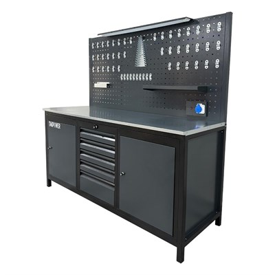 TAKPOWER TTR4411 2 Metre Takım Tezgahı 5 Çekmeceli 2 Dolaplı