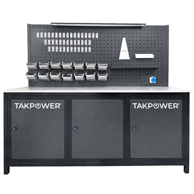 TAKPOWER TTR4413 2 Metre Takım Tezgahı 3 Dolaplı Antresit