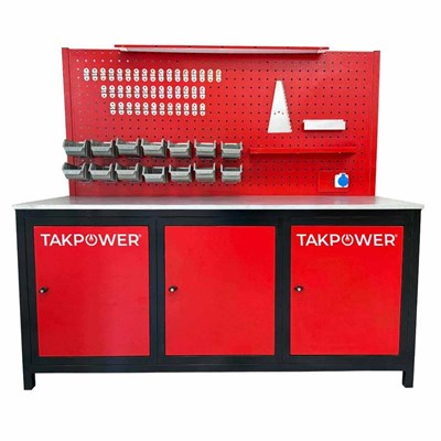 TAKPOWER TTR4413 2 Metre Takım Tezgahı 3 Dolaplı