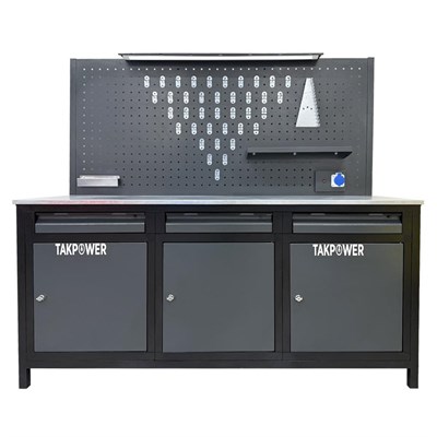 TAKPOWER TTR4414 2 Metre Takım Tezgahı 3 Çekmece 3 Dolaplı
