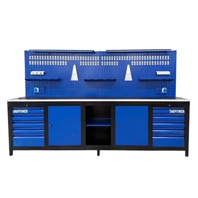 TAKPOWER TTR4430 3 Metre Takım Tezgahı 10 Çekmeceli 2 Dolaplı Ara Bölmeli