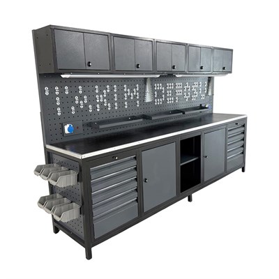 TAKPOWER TTR4431 3 Metre Takım Tezgahı 10 Çekmeceli 10 Dolaplı Ara Bölmeli