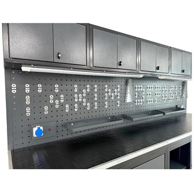 TAKPOWER TTR4431 3 Metre Takım Tezgahı 10 Çekmeceli 10 Dolaplı Ara Bölmeli