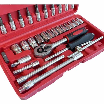UNIVERSAL 1/4 Lokma Takımı Ve Bits Uç Seti 46 Parça