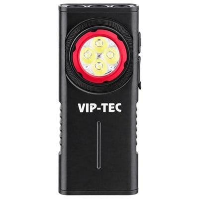VIP-TEC VT891203 Şarjlı Alüminyum Gövde Slim Cep Feneri 1000 Lümen