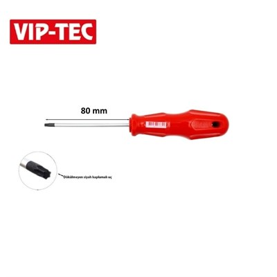 VIP-TEC T10 Torx Uçlu Tornavida Art 80 Mm