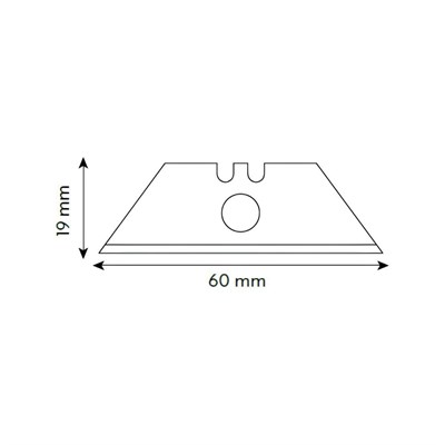 VIP-TEC VT875142 Güvenlikli Maket Bıçağı Metal 3 Kademeli Trapez