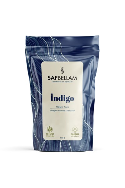 Safbellam Organik ve Kimyasalsız İndigo Bitki Tozu