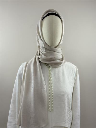 Silk Home | Ekru Pırıltı Şal