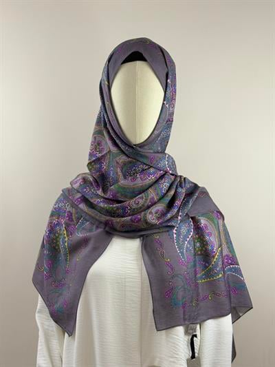 Silk Home | Mayda Şal - Mor Yeşil