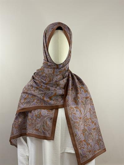 Silk Home | Nariya Şal - Kahverengi Lavanta