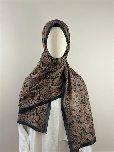 Silk Home | Nariya Şal - Siyah Tarçın