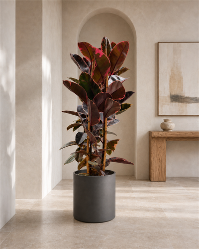 Kauçuk Bitkisi Çift Gövde – Ficus elastica Belize