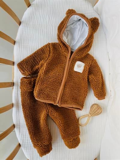 Zayn Tavşan Kulaklı Peluş Takım - Kahve