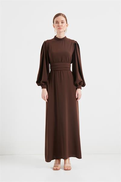 Acı Kahverengi Nora Elbise