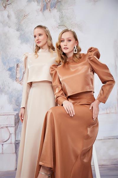 Bakır Karpuz Kol Etekli Takım