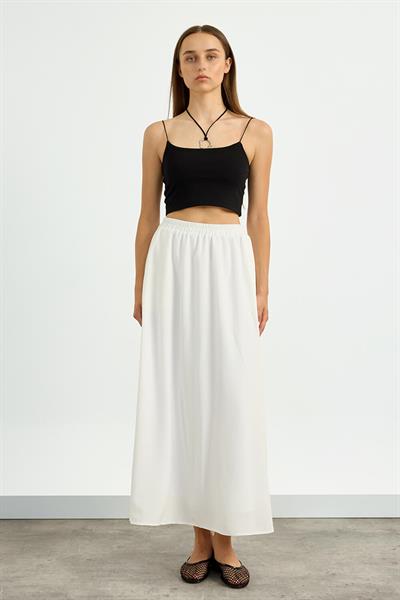 Beyaz Kloş Etek