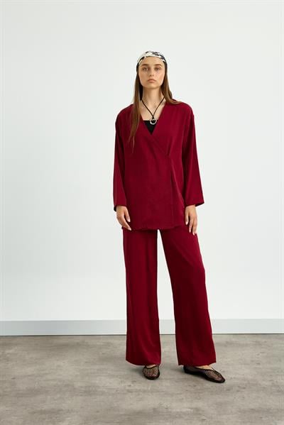 Bordo Kimono Takım