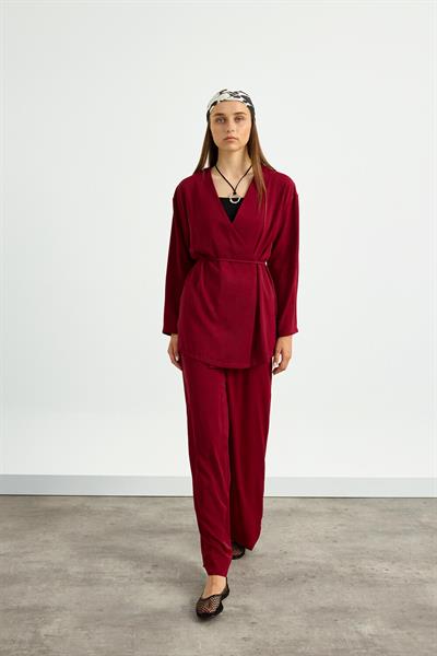 Bordo Kimono Takım