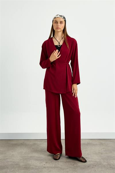 Bordo Kimono Takım