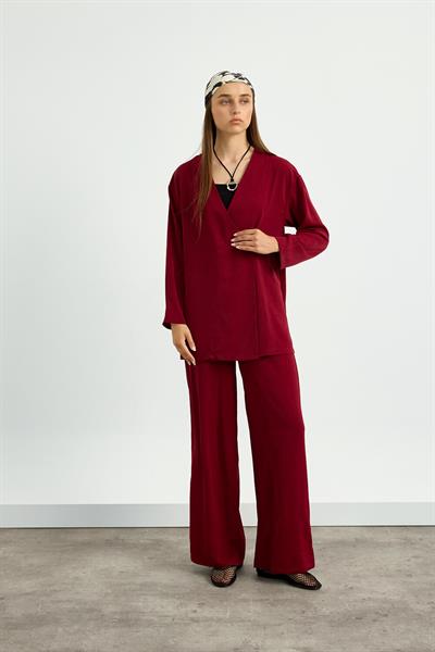 Bordo Kimono Takım