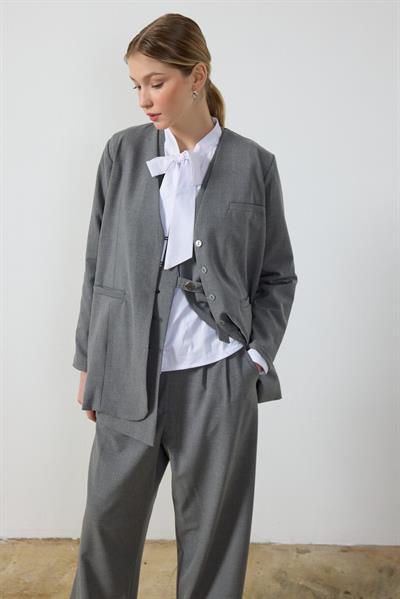 Gri Blazer Ceket