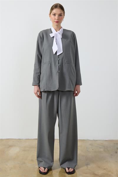 Gri Blazer Ceket