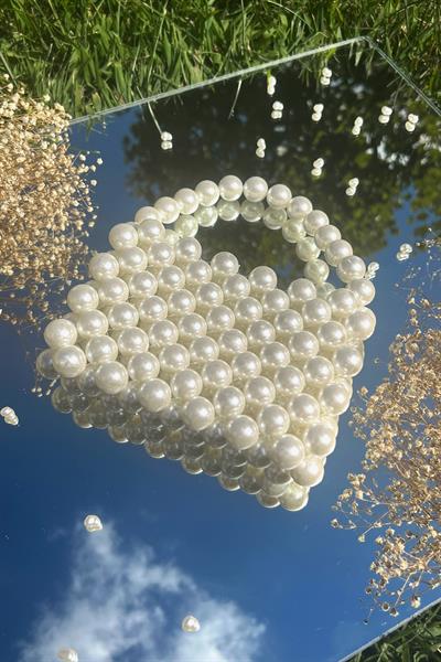 İnci Dikdörtgen Çanta