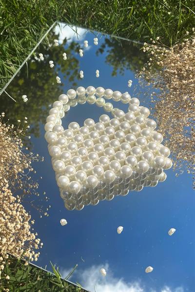 İnci Dikdörtgen Çanta