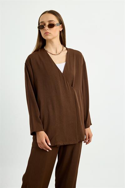 Kahverengi Kimono Takım