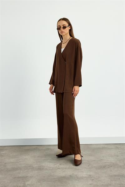 Kahverengi Kimono Takım