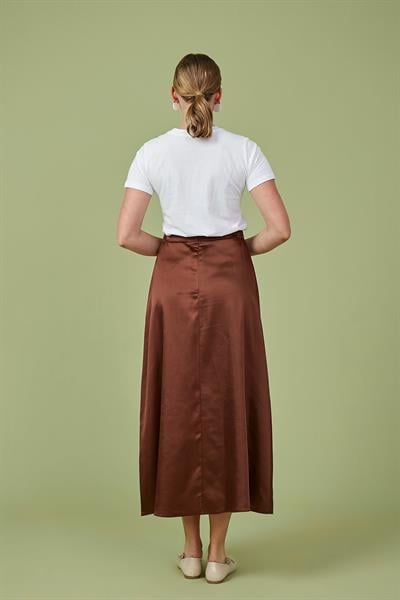 Kahverengi Saten Etek